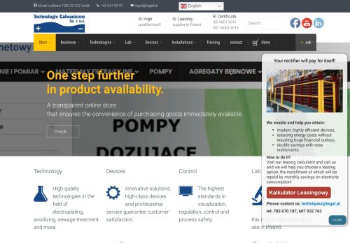 „TECHNOLOGIE GALWANICZNE” SPÓŁKA Z OGRANICZONĄ ODPOWIEDZIALNOŚCIĄ